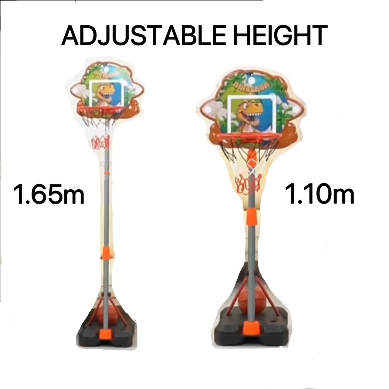 Adjustable Kids Basketball Hoop with Electronic Scoring & Applause Sound | Height 1.1m - 1.65m