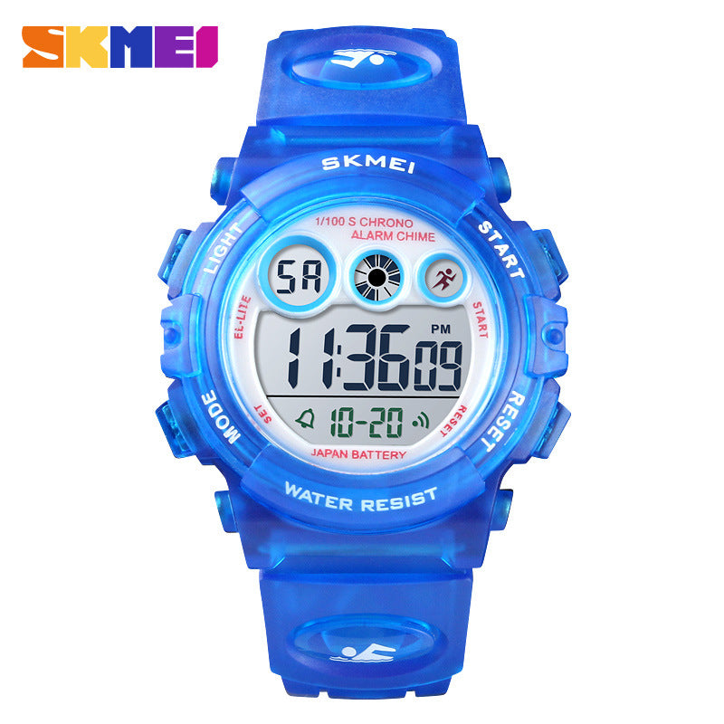 Boys Digital Sport Watch – Waterproof, LED Backlight, Stopwatch, Alarm, Fashion PU Strap (Ages 6+) (Copy)