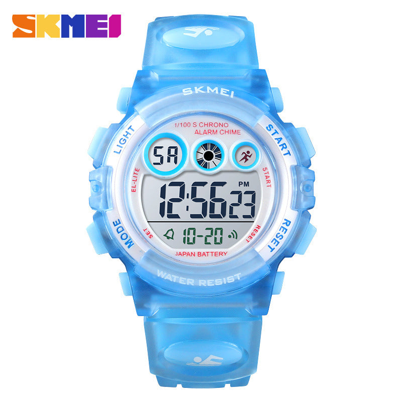Boys Digital Sport Watch – Waterproof, LED Backlight, Stopwatch, Alarm, Fashion PU Strap (Ages 6+) (Copy)
