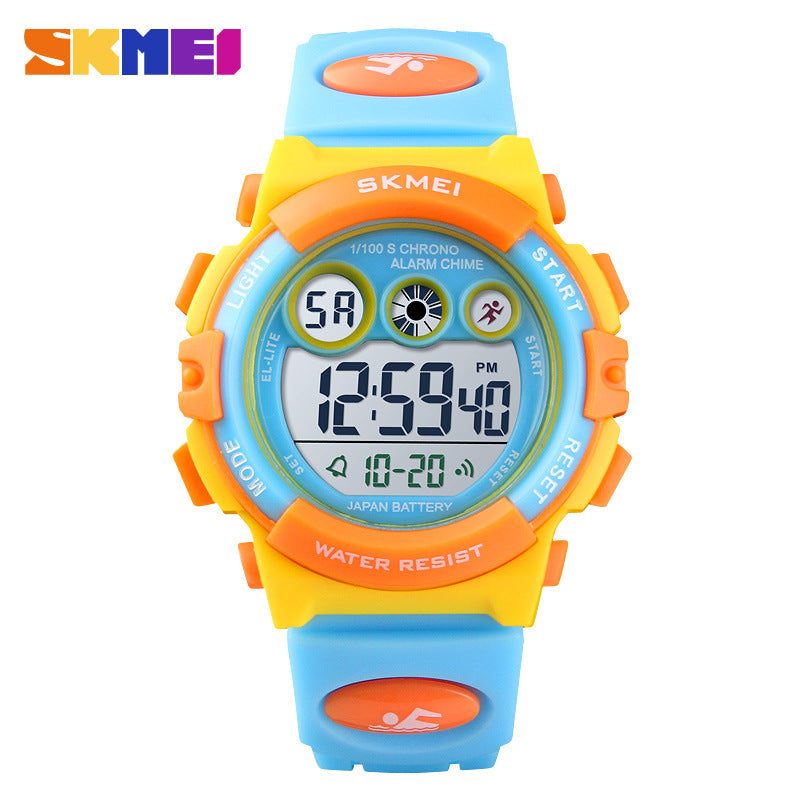 Boys Digital Sport Watch – Waterproof, LED Backlight, Stopwatch, Alarm, Fashion PU Strap (Ages 6+) (Copy)