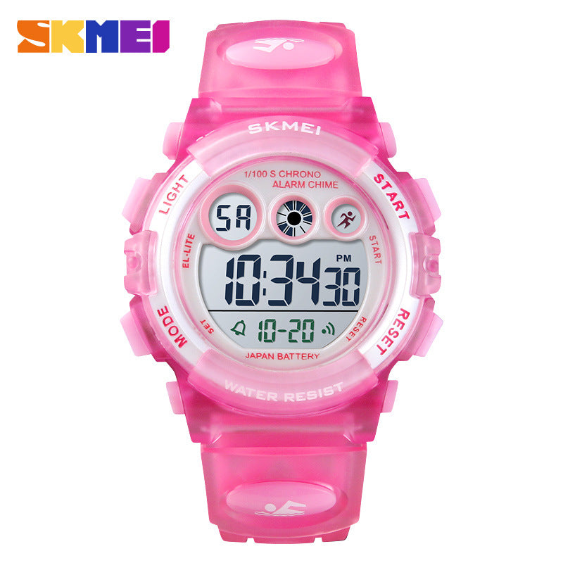 Girls Digital Sport Watch – Waterproof, LED Backlight, Stopwatch, Alarm, Fashion PU Strap (Ages 6+)