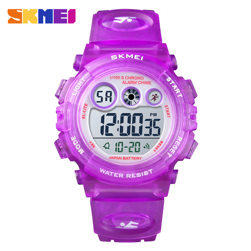 Girls Digital Sport Watch – Waterproof, LED Backlight, Stopwatch, Alarm, Fashion PU Strap (Ages 6+)
