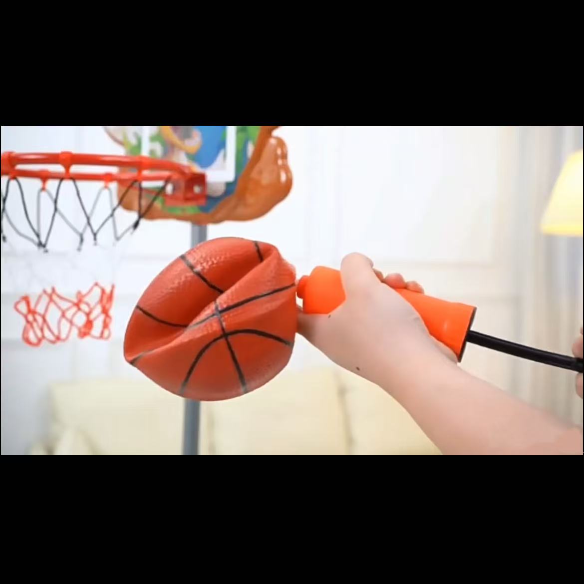 Adjustable Kids Basketball Hoop with Electronic Scoring & Applause Sound | Height 1.1m - 1.65m