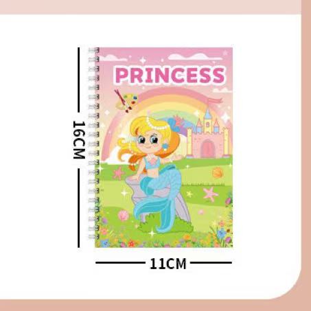 Kids Watercolor Painting Book Set – 8 Themes (Animals, Vehicles, Space & More) | 8 Drawing Cards + 2 Color Cards + 1 Brush | Ages 3+ Travel Art Kit
