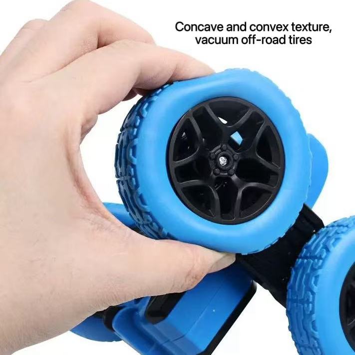 Remote Control Stunt Car with LED Lights – 360° Flips, Off-Road RC Toy for Kids, 50-Minute Playtime