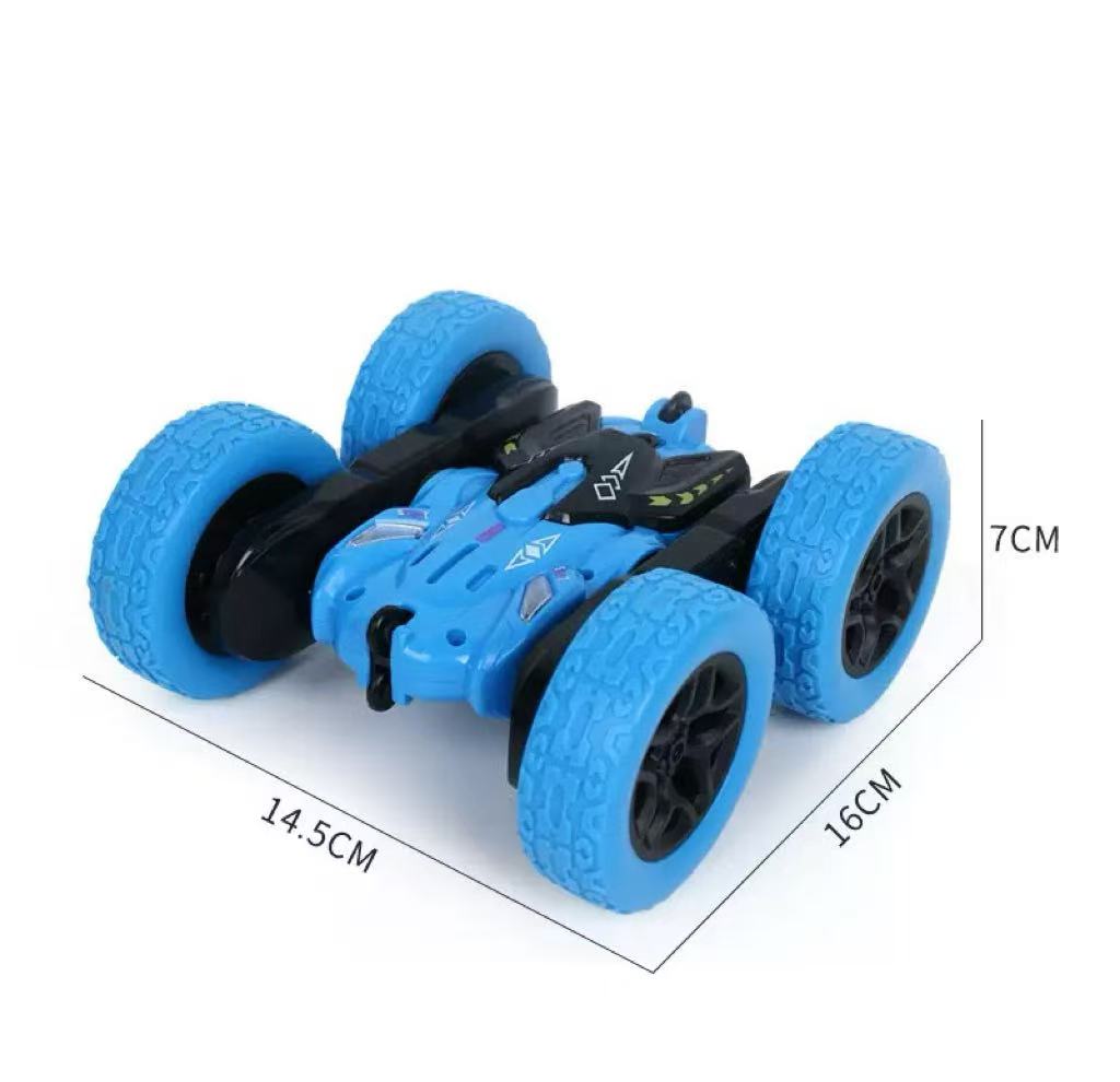 Remote Control Stunt Car with LED Lights – 360° Flips, Off-Road RC Toy for Kids, 50-Minute Playtime
