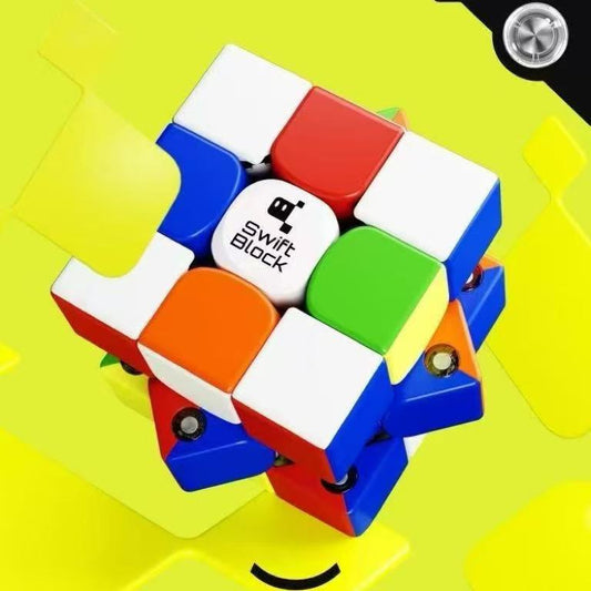 Swift Block355S 3x3 Magnetic Speed Cube – Smooth Rotation Puzzle Toy for Kids & adult