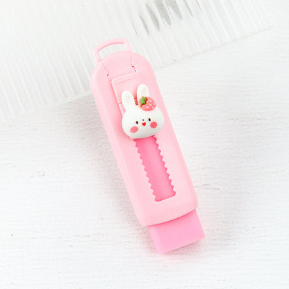 Push Button Retractable Eraser – Cute Animal Pencil Eraser for School