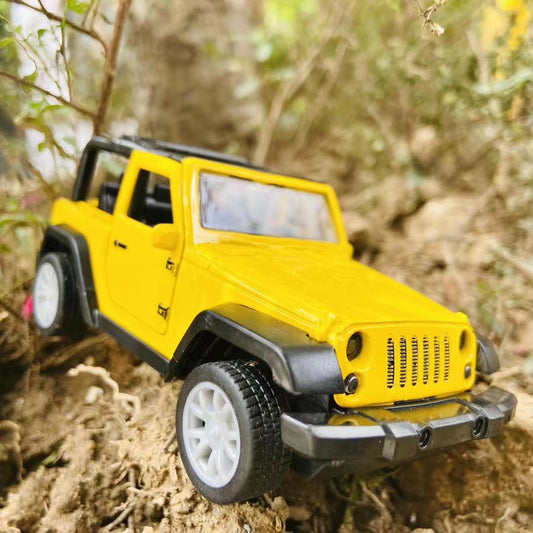 Die-Cast Alloy Pull-Back Toy Car with Lights & Sounds | Openable Doors | Off-Road & Fire Truck Models | 16cm
