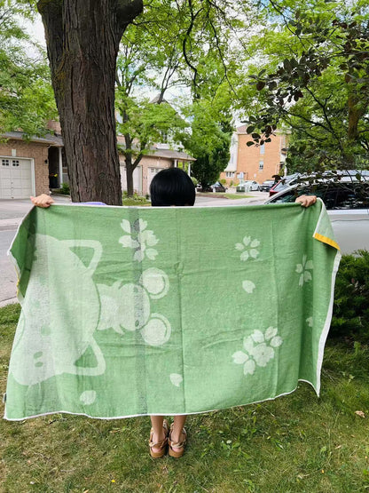 Large Cartoon Bath Towel for Kids – Soft 140x70cm Animal Pattern Beach Towel