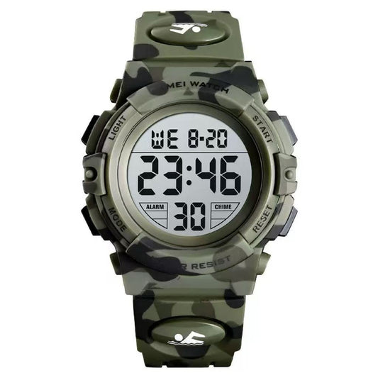 Kids Digital Sport Watch – Waterproof 50M, LED Backlight, Alarm, Stopwatch