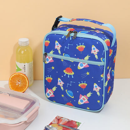 Kids Lunch Bag with Cartoon Prints – Waterproof Lunch Box for School & Travel