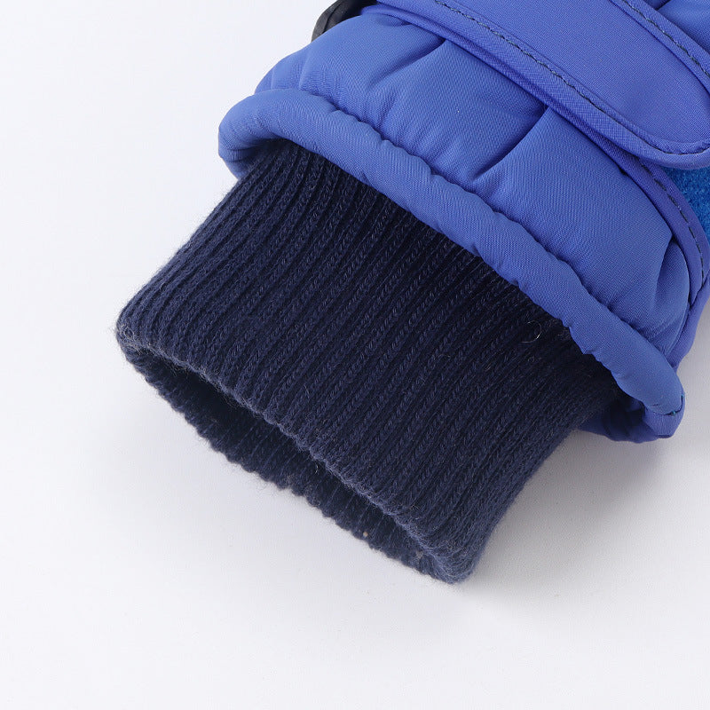 Cute Dino Kids Winter Mittens – Waterproof, Windproof, Warm Fleece Gloves for Toddlers & Children