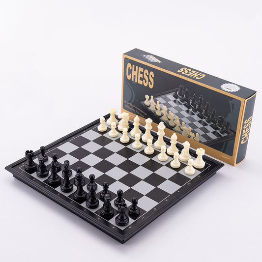 Magnetic Foldable Chess Set 33x33cm Portable Board Game