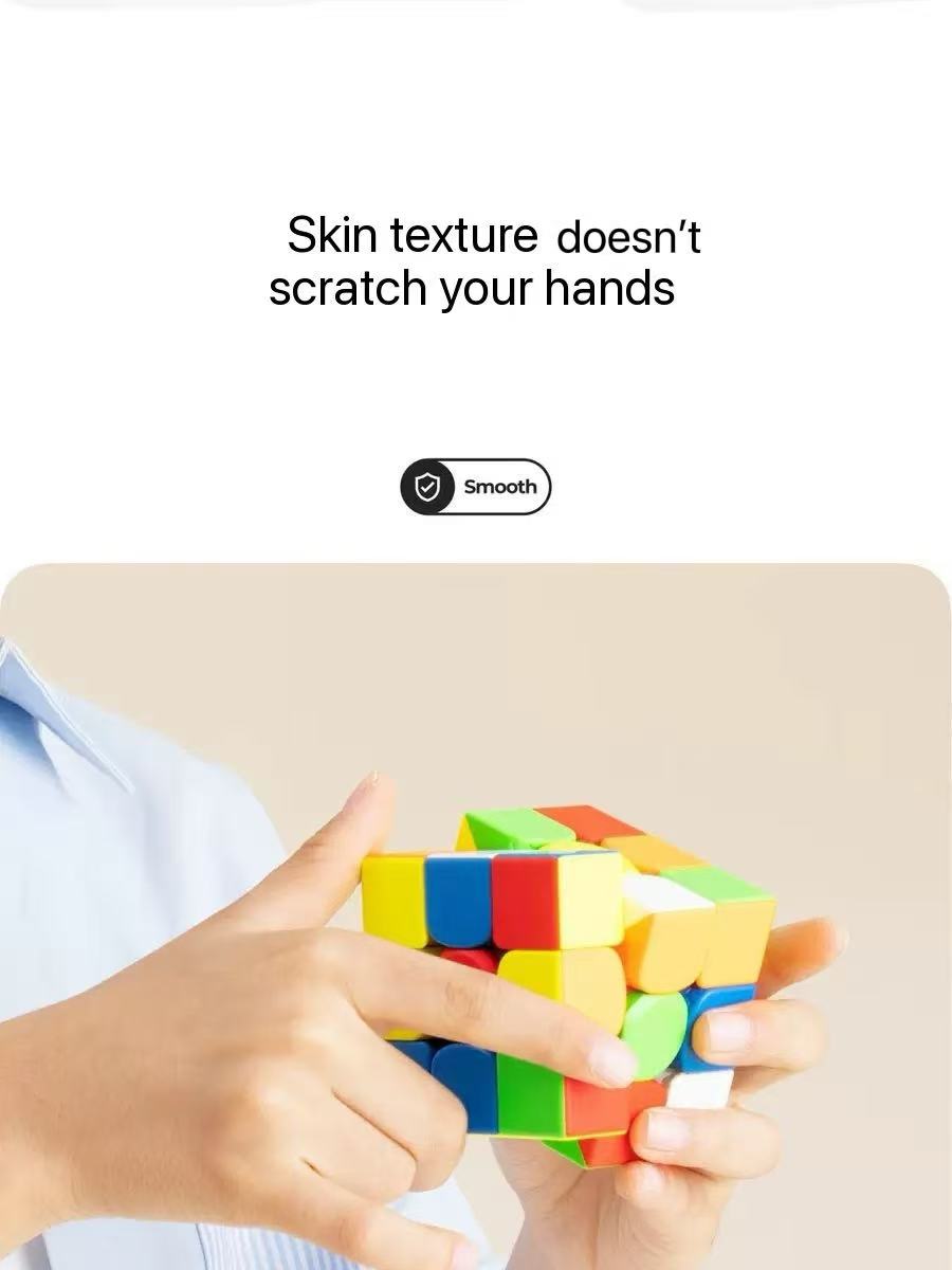 Monster Go 3x3 Magnetic Speed Cube – Smooth Turning, Stickerless, Magnetic Positioning, Perfect for Beginners and Intermediate Players