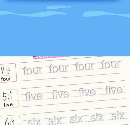 Magic Groove Reusable Handwriting Practice Copybook Set (4 Books with Pen and Refills)