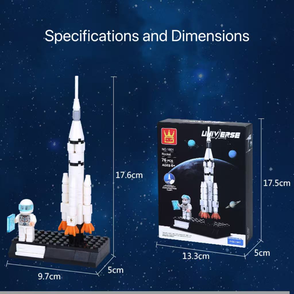 Space Shuttle Building Blocks Set — 103 PCS STEM Construction Toy (Ages 6+)