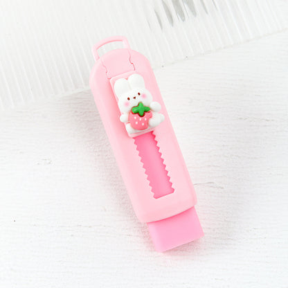 Push Button Retractable Eraser – Cute Animal Pencil Eraser for School