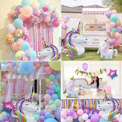 Unicorn Rainbow Balloon Kit for Birthday Party Decoration