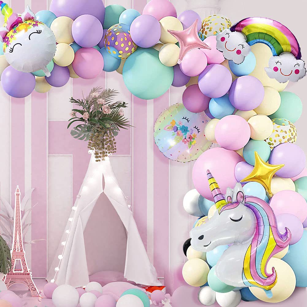 Unicorn Rainbow Balloon Kit for Birthday Party Decoration