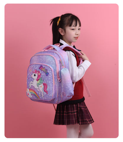 Unicorn Kids Lightweight Backpack 40cm Oxford School Bag